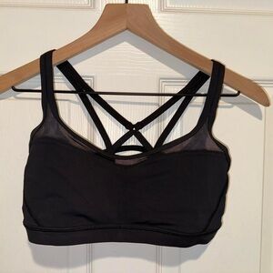 Lululemon Athletica Black Strappy Sports Bra